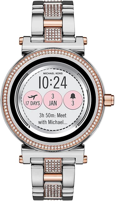 michael kors sofie smartwatch neutral band|Michael Kors touchscreen smartwatch.